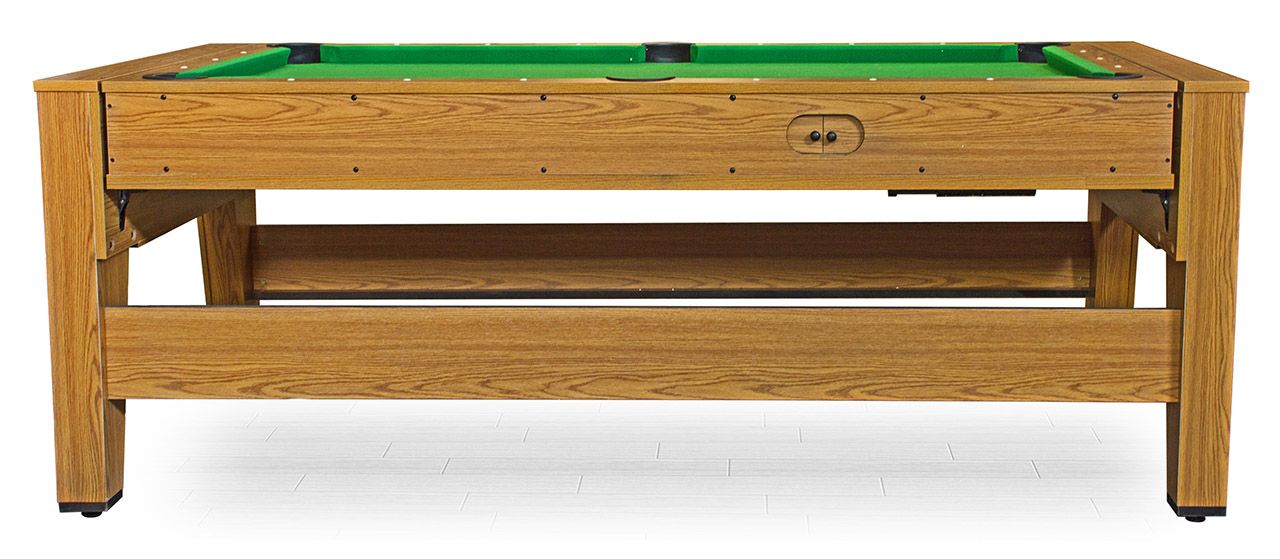 Cтол-трансформер Twister 3 в 1 (3 игры: бильярд, аэрохоккей, настольный теннис; 217 х 107,5 х 81 см; дуб)