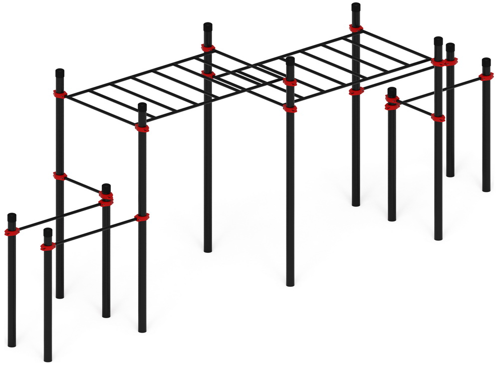 Уличный атлетический комплекс ВОРКАУТ 26 (108) низкий