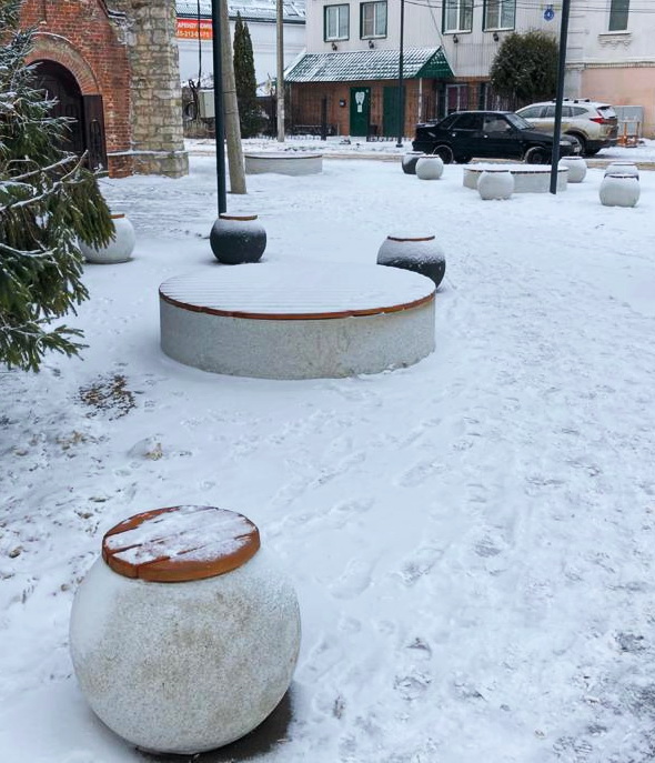 Скамья бетонная АПОЛЛО С-102