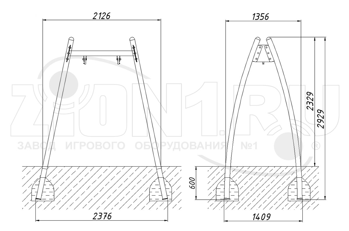 Качели детские ZION Восход 1 (К072)