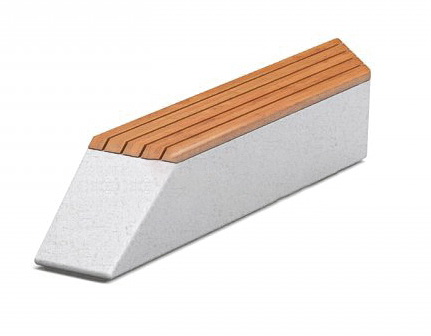 Скамья бетонная С-94-1 (Зигзаг)