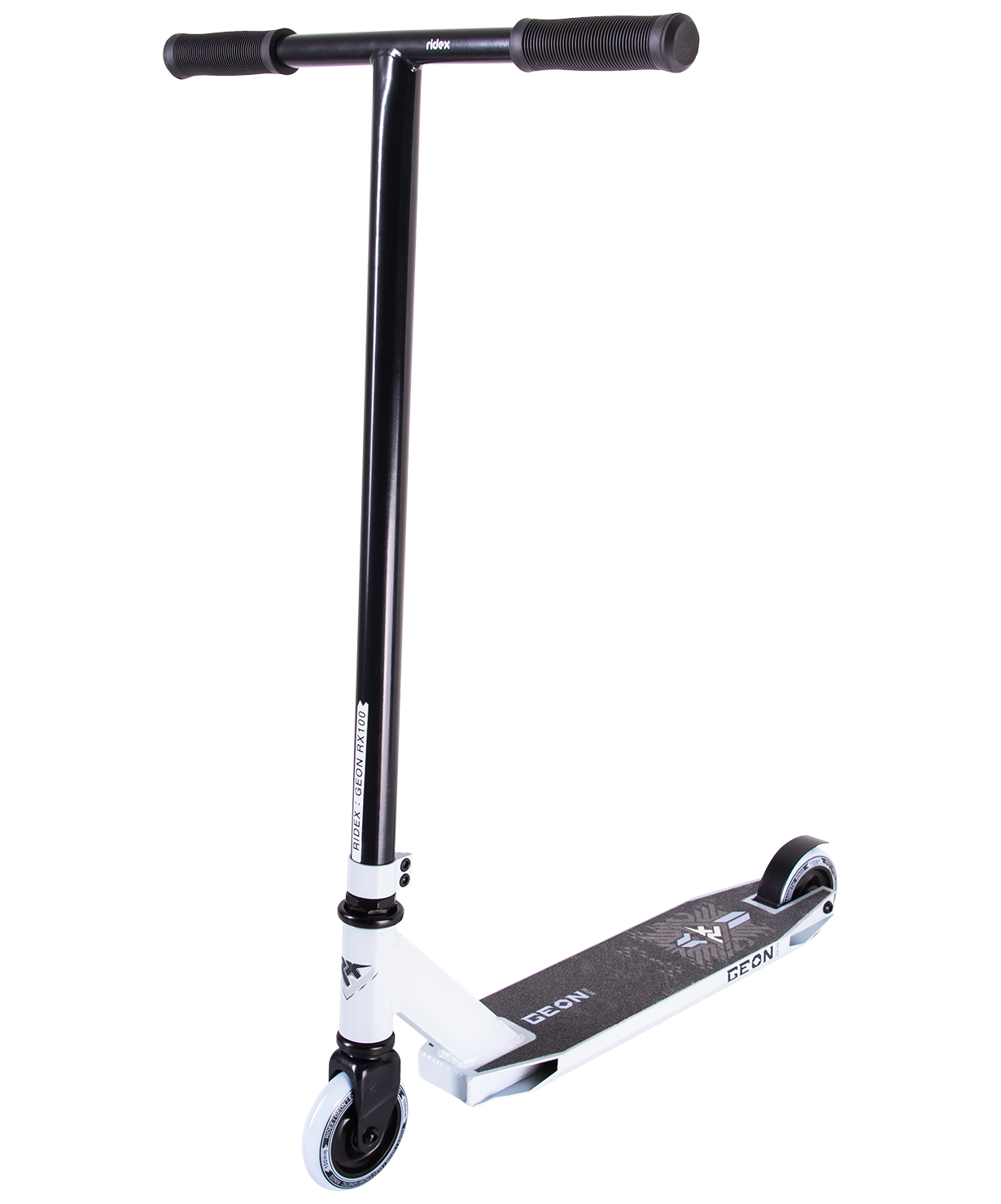 Самокат трюковый Geon white 100 мм