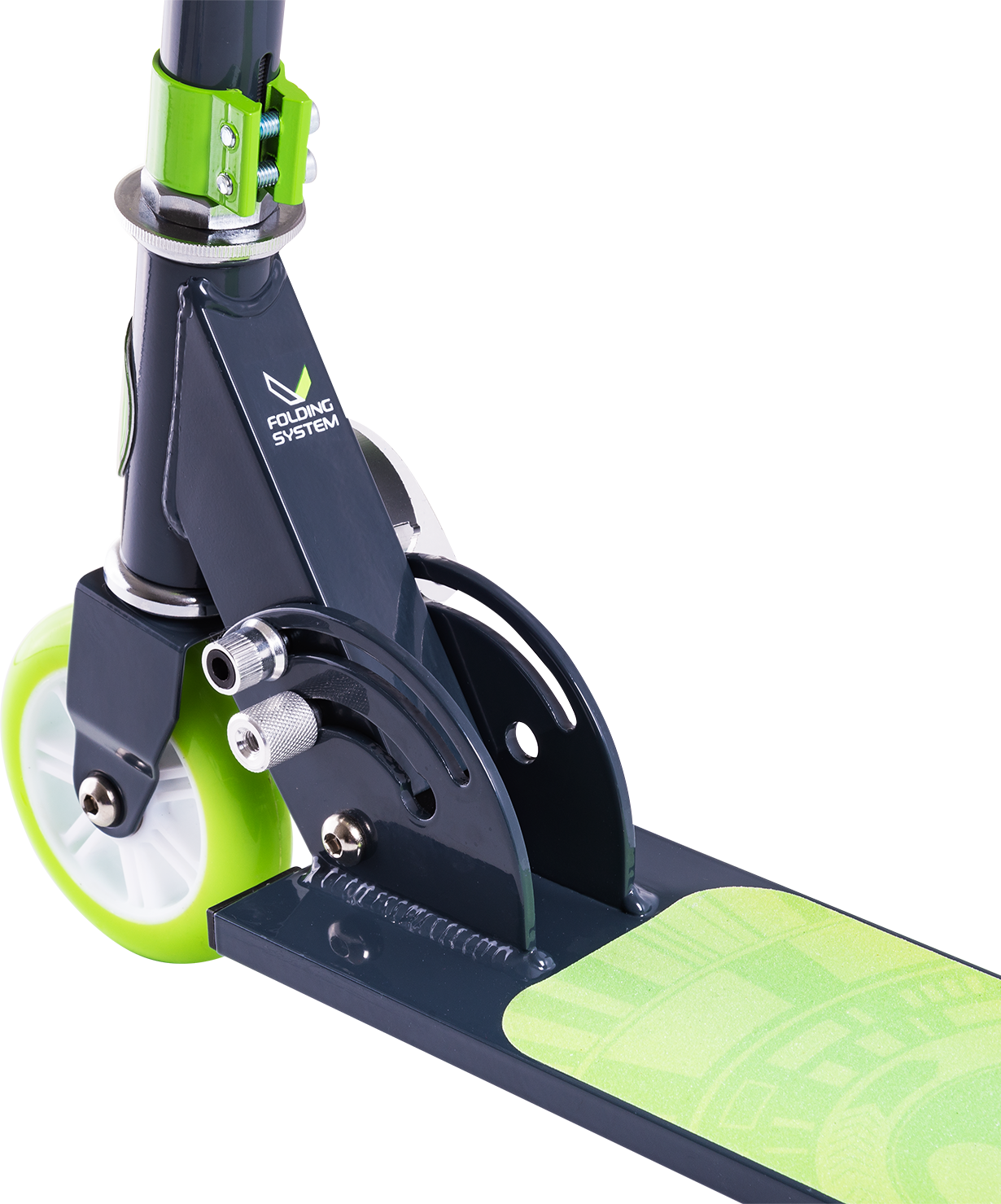 Самокат 2-колесный Sonic 100 мм, зеленый