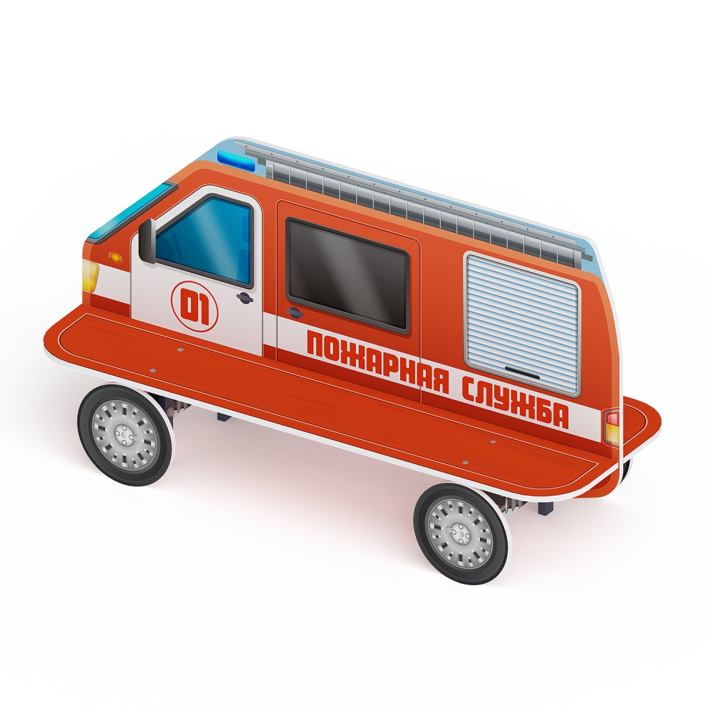 Скамейка ПОЖАРНАЯ МАШИНА для детской площадки МФ 41.03.01-01