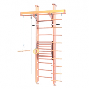 Детский спортивный комплекс Карусель 2Д.02.02 к стене + тренажер для осанки №2 Светлый