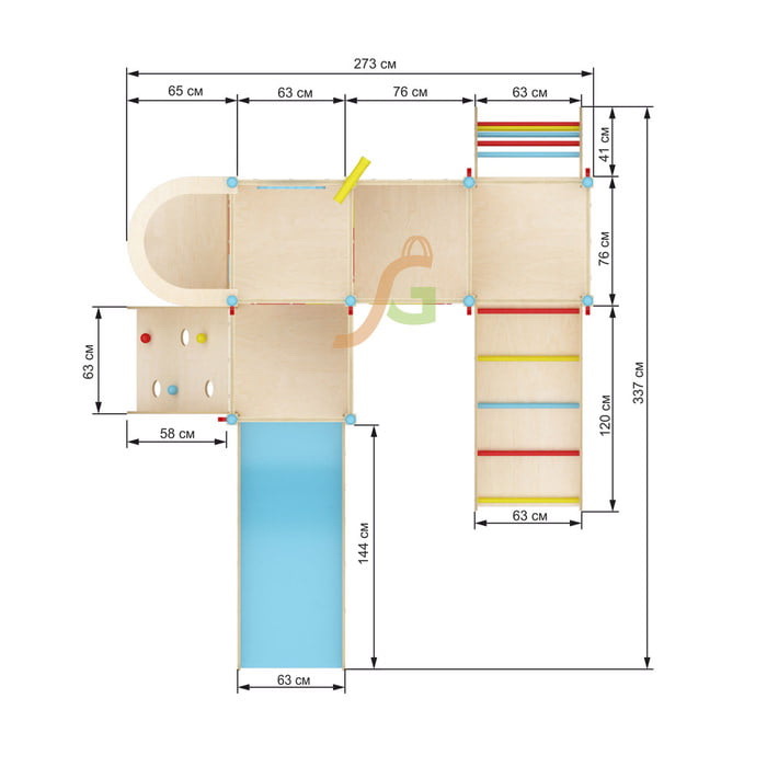Детский игровой уголок IgraGrad 11