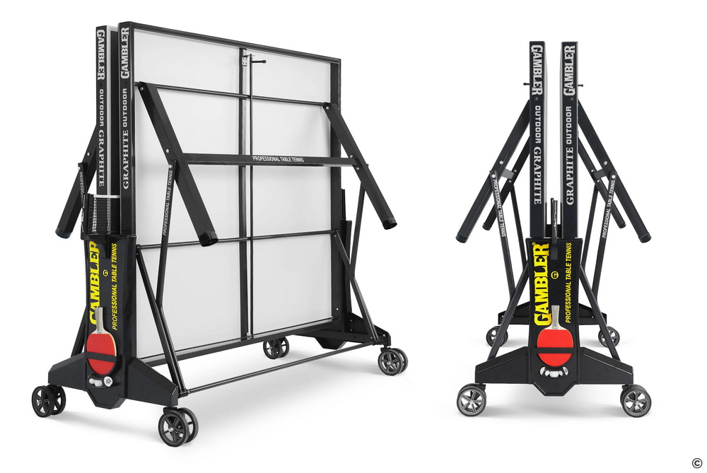 Стол теннисный GAMBLER Graphite 6 Всепогодный с сеткой