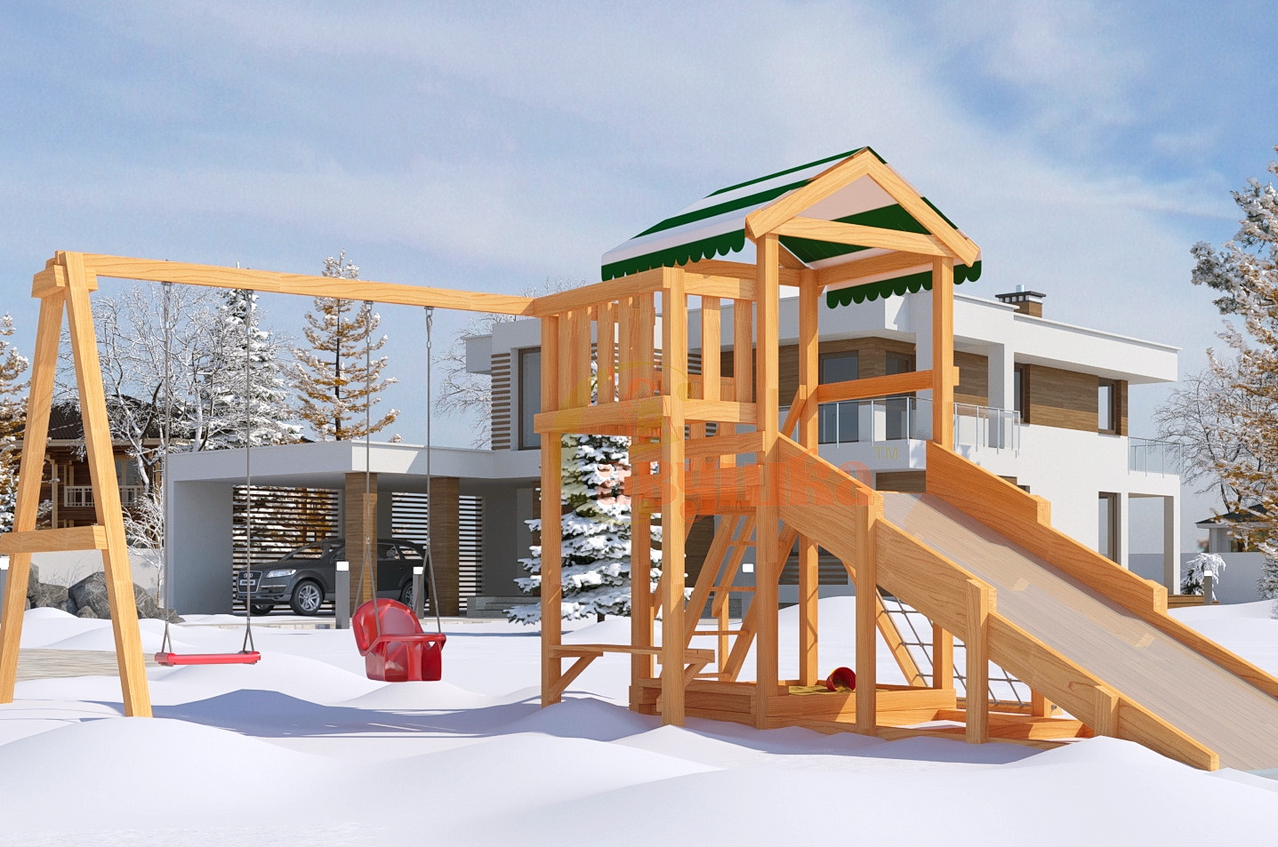 Детская площадка Савушка 4 сезона Мастер 2