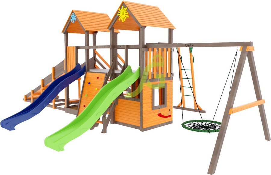 Детская площадка IgraGrad Комбо (с зимнем скатом)