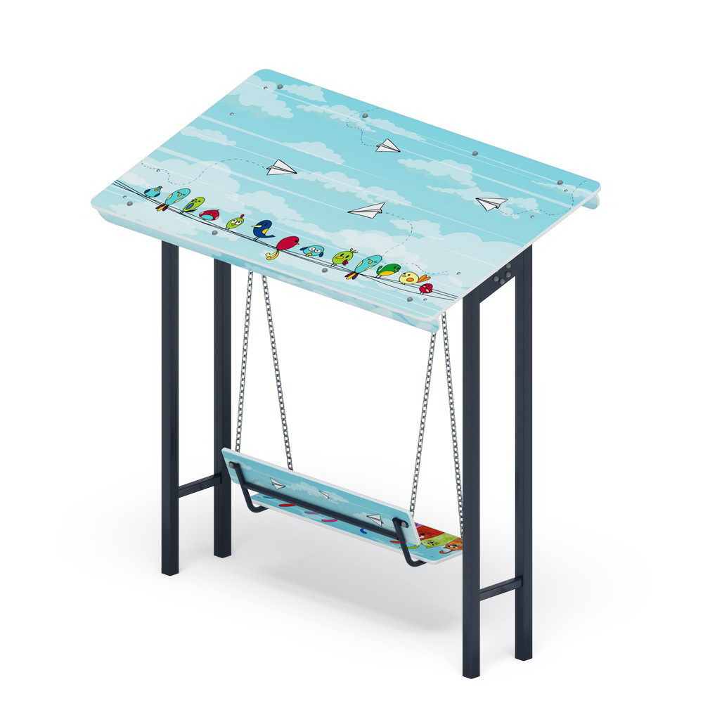 Качели-диван с навесом (Коты) МФ 43.01.02-01