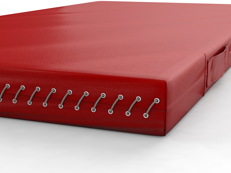 Мат гимнастический на шнуровке с ручками 2х1х0,1 м