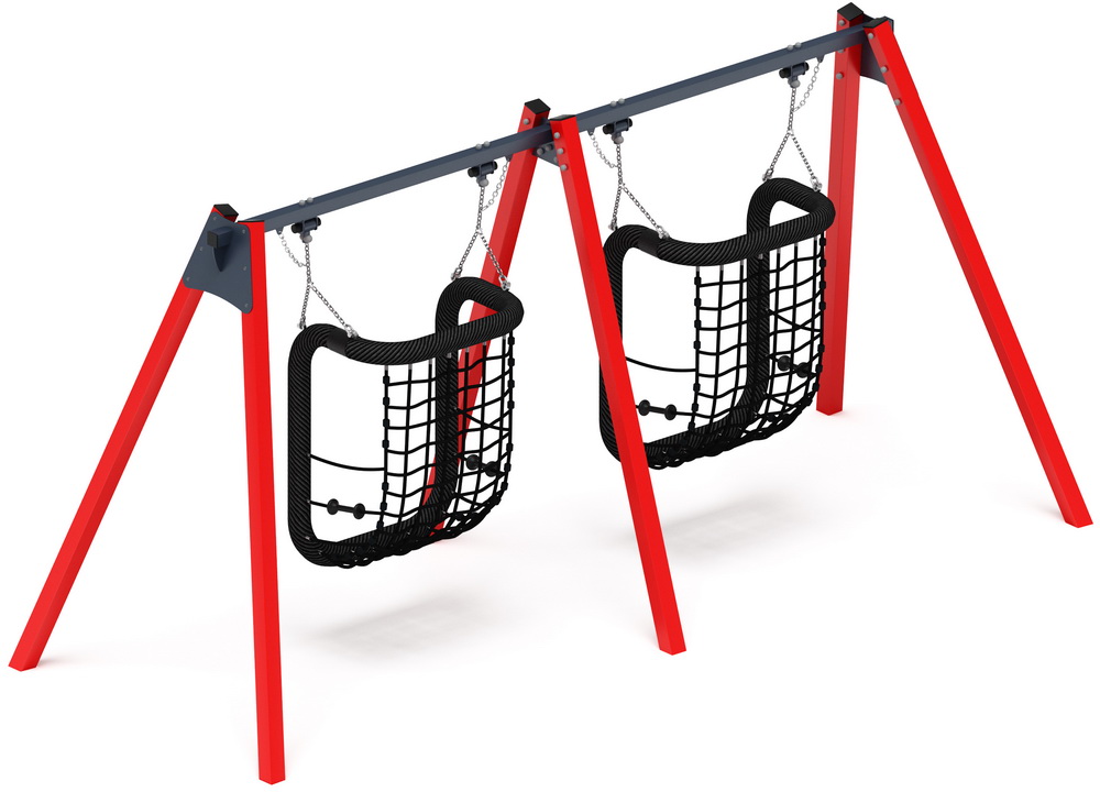 Качели М2 двойные ИО 12.М.08.08.01-01 (красный)