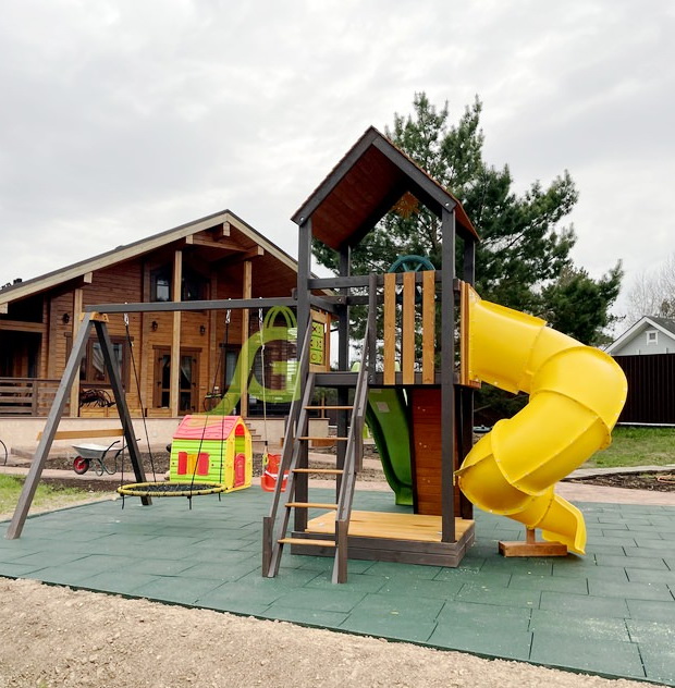 Детская площадка IgraGrad Панда Фани с винтовой трубой