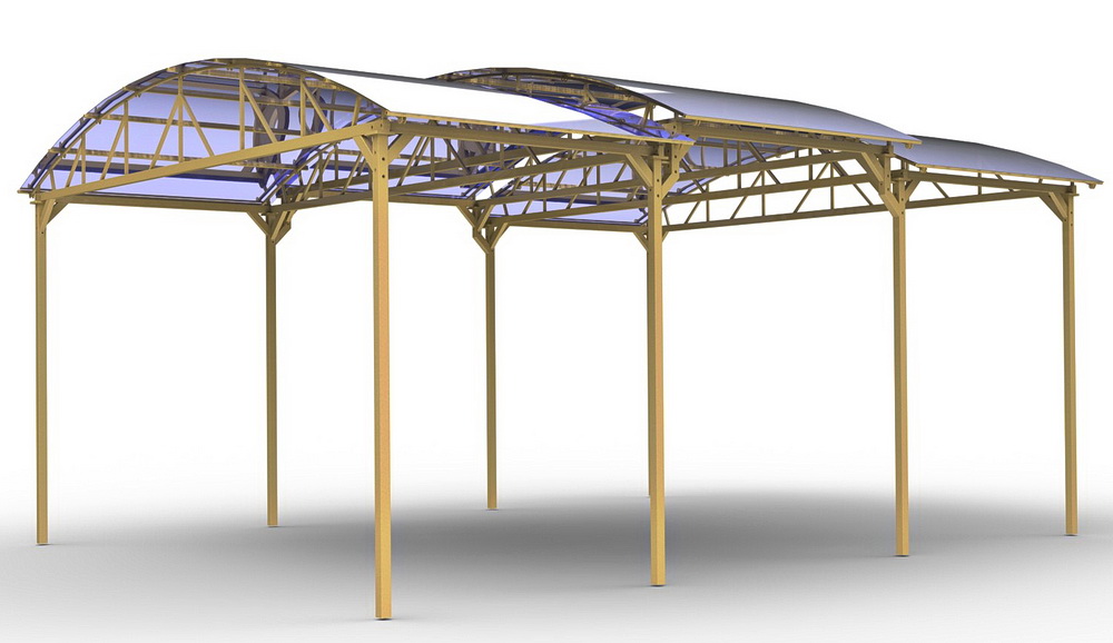 Теневой навес для спортивных тренажеров Air Gym YTN (4, 6, 8 м)