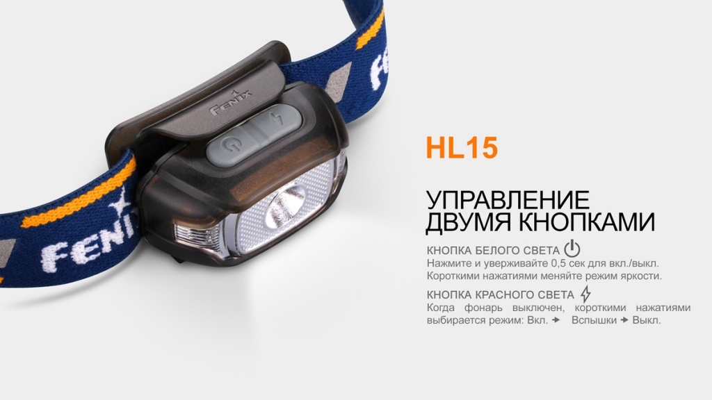 Налобный фонарь Fenix HL15, синий