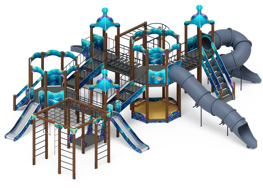 МОРСКОЙ детский игровой комплекс ДИК 2.17.07-01 (H=1200, H=2000)