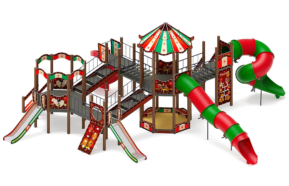 КАРНАВАЛ детский игровой комплекс ДИК 2.22.05-01 (H=2000, H=1200)