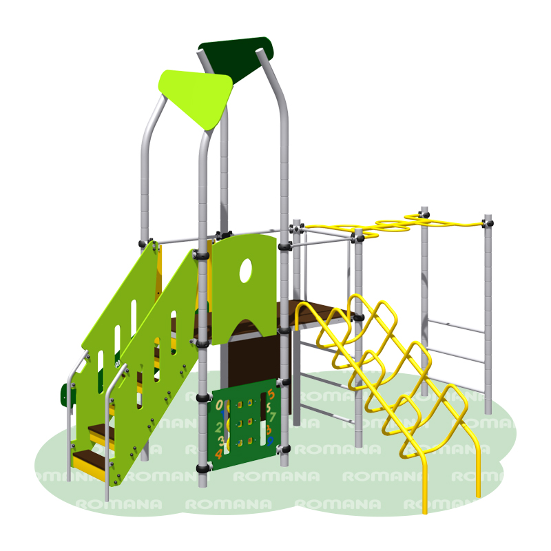 Игровой комплекс «Romana 101.06.02» зелёно/жёлтый