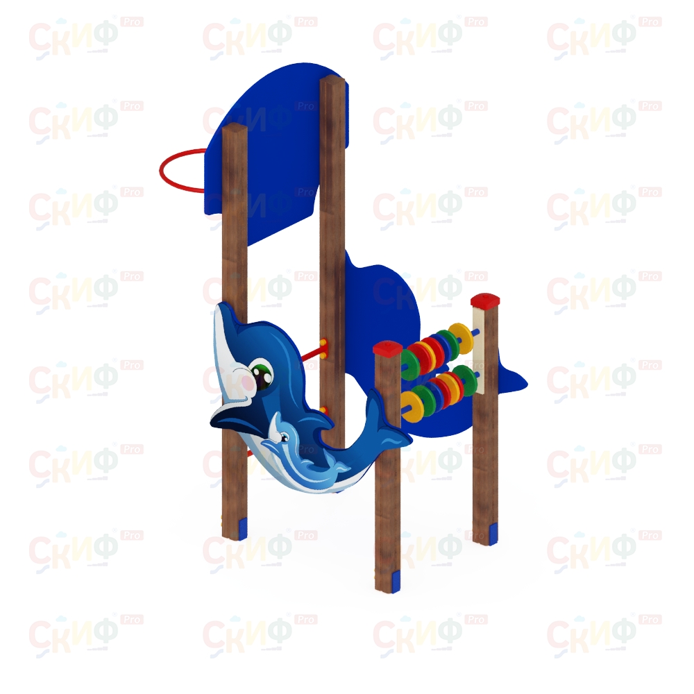 Детская площадка Спортивная серия для младшего возраста ДЕЛЬФИНАРИЙ 1 СК 1.01.05