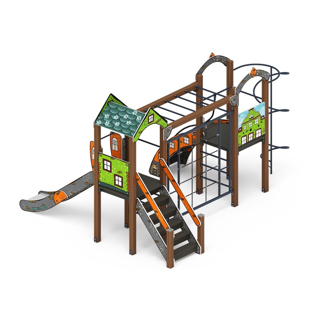 РАДА (Город) детский игровой комплекс ДИК 2.01.2.07-01 (H=1200)