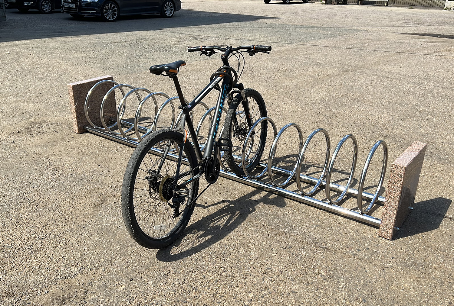 Велопарковка Air Gym Спираль + гранит