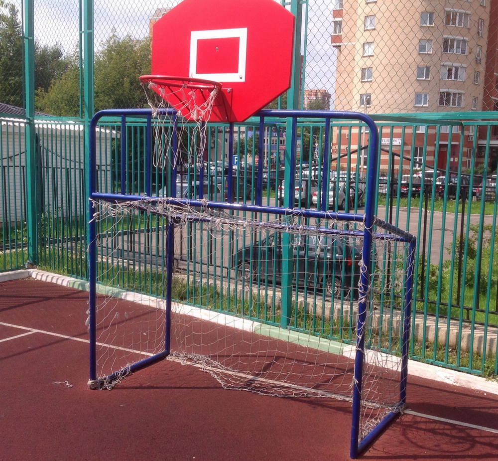 Хоккейные ворота со стритбольным щитом (17.103)