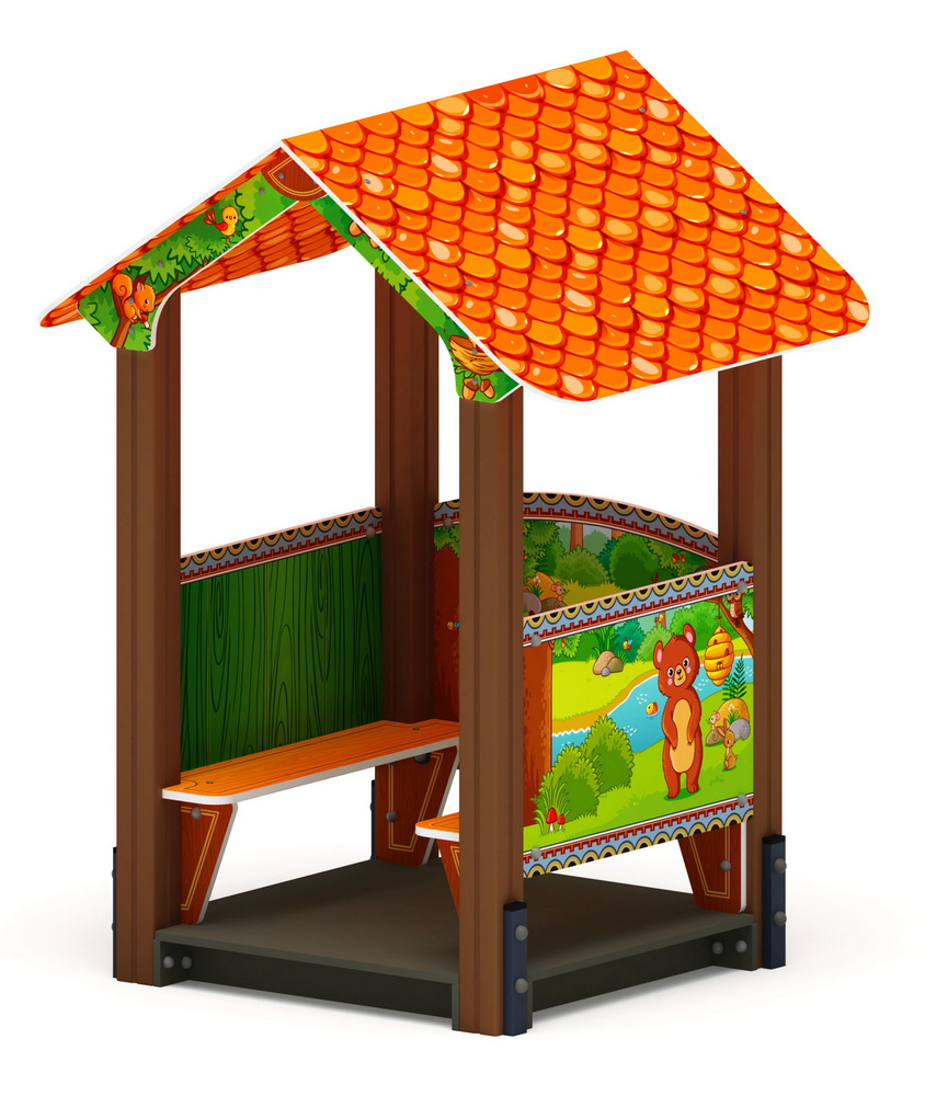ДОМИК МАЛЫЙ 2 (Полянка) для детской площадки МФ 10.01.02-04