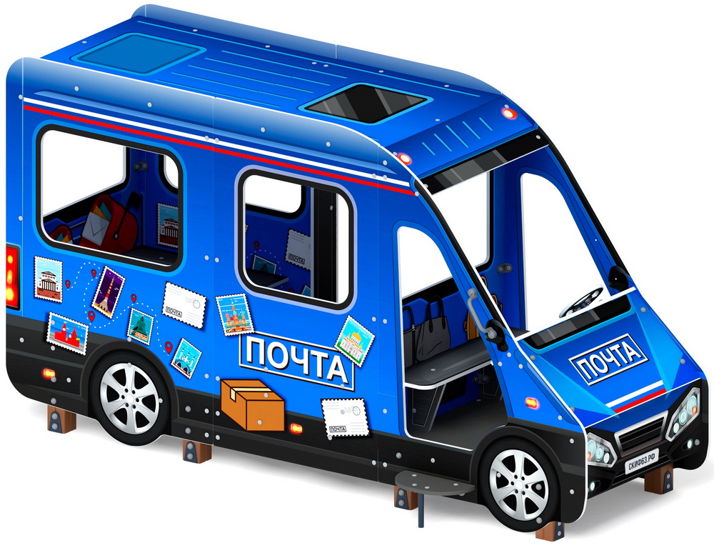 Беседка АВТОБУС (Почта) для детской площадки МФ 10.03.13-03