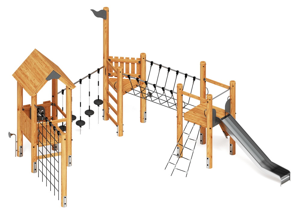 Детский игровой комплекс (Лиственница) H-1400 ДИК 2.24.02-Л