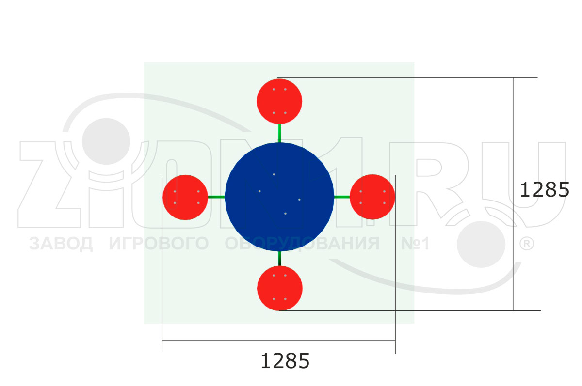 Столик детский ZION Крестик (СП054)