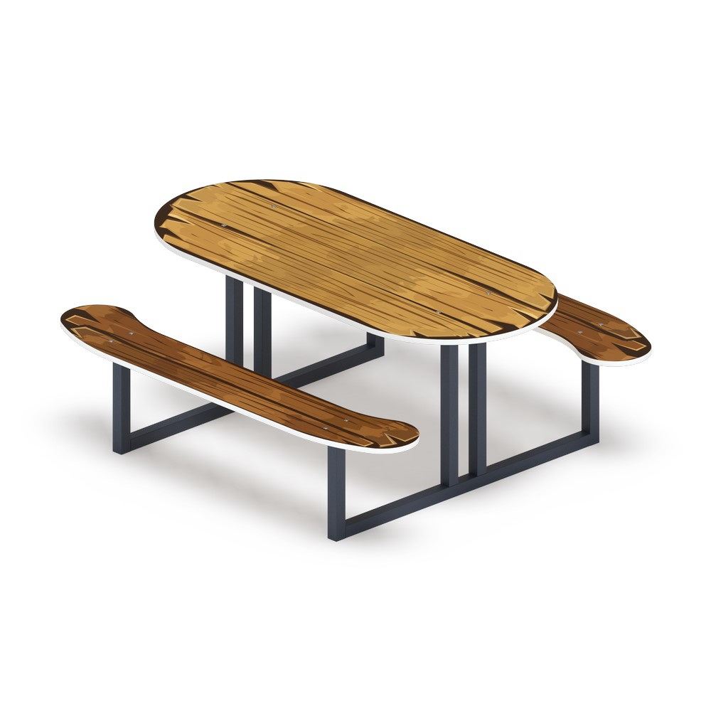 Столик детский овальный МФ 31.01.09-02