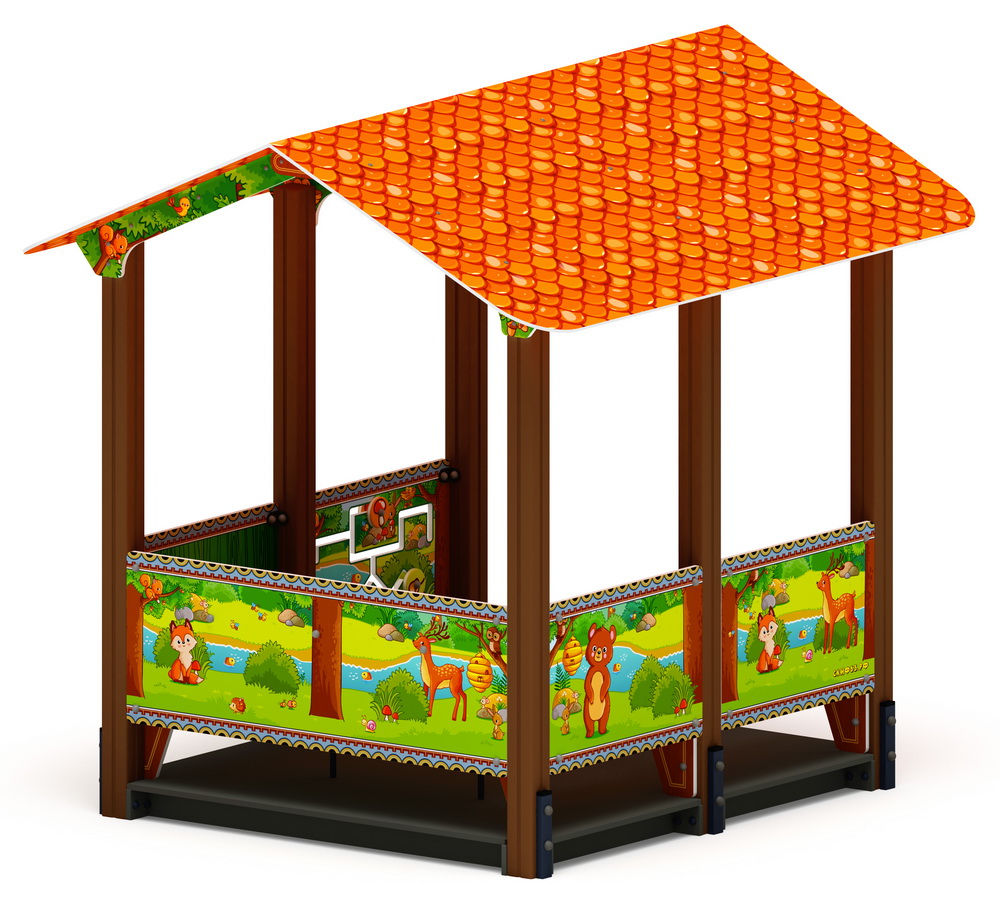 ДОМИК БОЛЬШОЙ 1 (Полянка) для детской площадки МФ 10.01.07-04