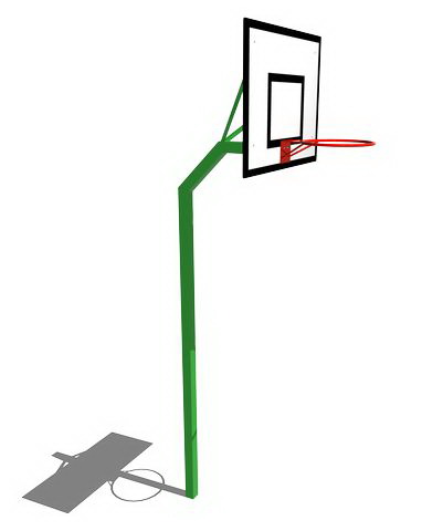 Стойка баскетбольная ZION М1 (СЭ029)