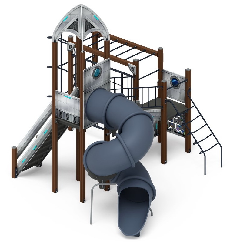 КОСМОПОРТ детский игровой комплекс ДИК 2.14.09-01 (H=2000)