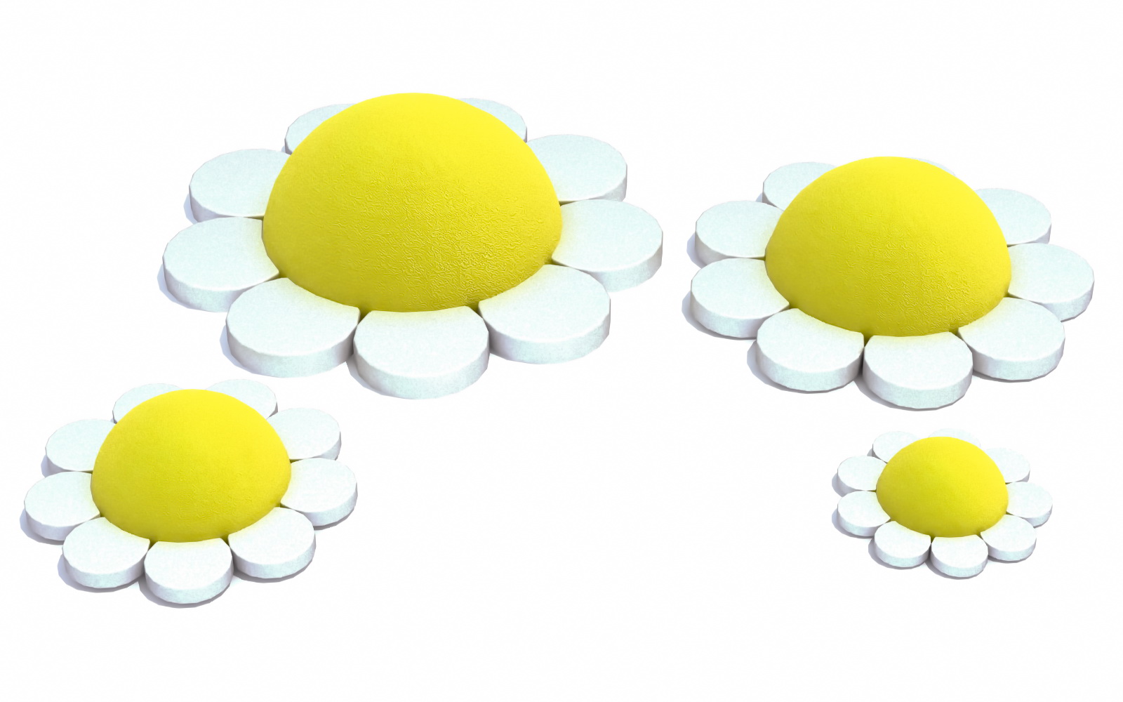 Резиновая 3D-фигура ZION Ромашка (для парков и детских площадок)