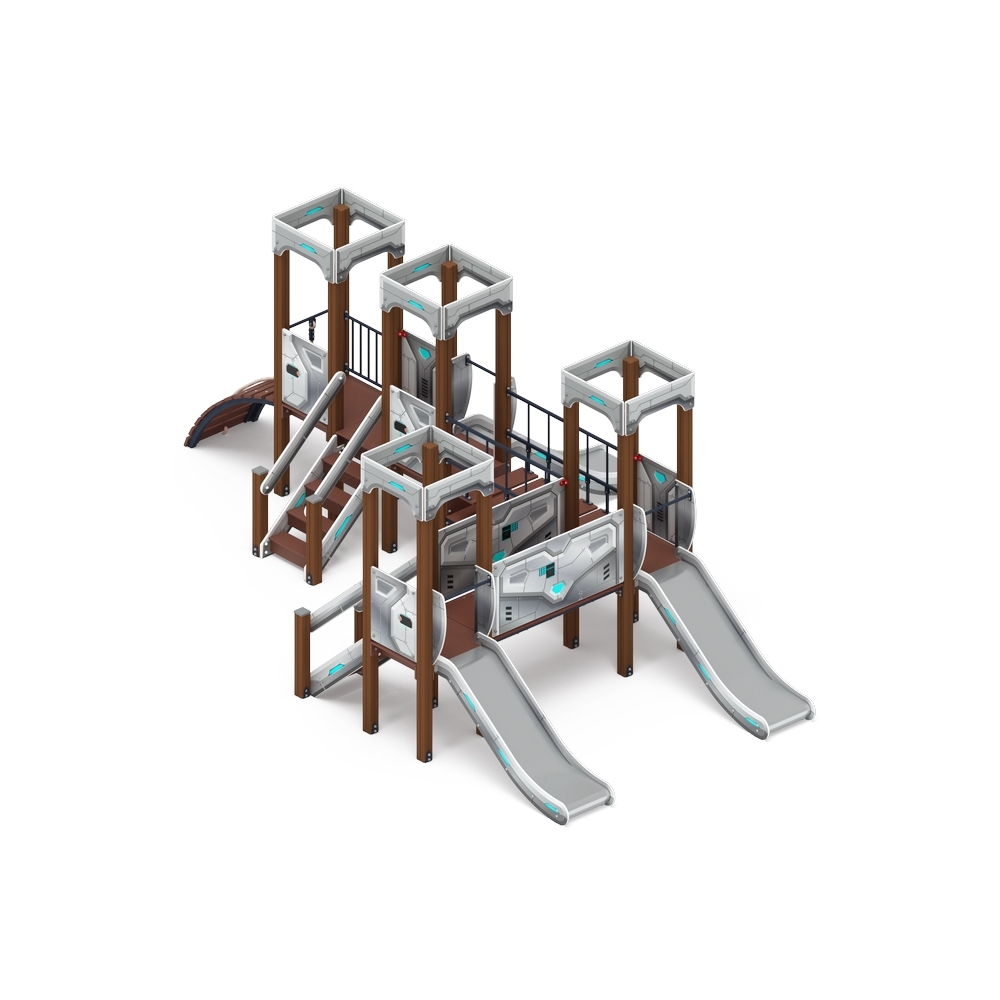 КОРОЛЕВСТВО (техно) детский игровой комплекс ДИК 1.15.04-02 (H=900)