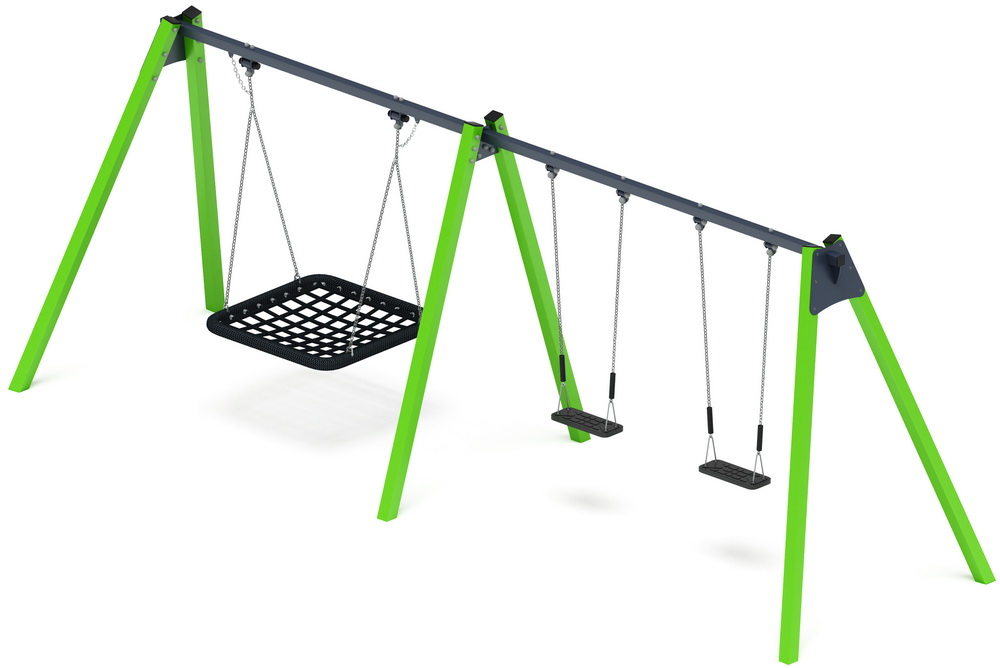 Качели М3 тройные ИО 13.М.06.03.03.01-02 (зеленые)