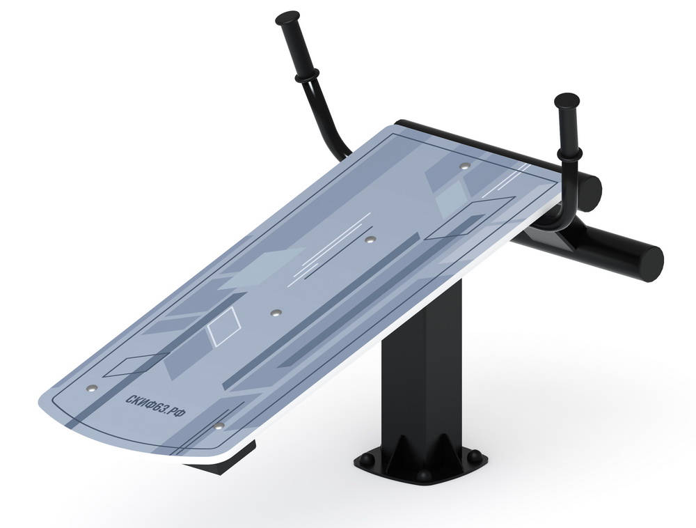 Тренажер уличный ЛАВКА ДЛЯ ПРЕССА (серый) СТ 002-13