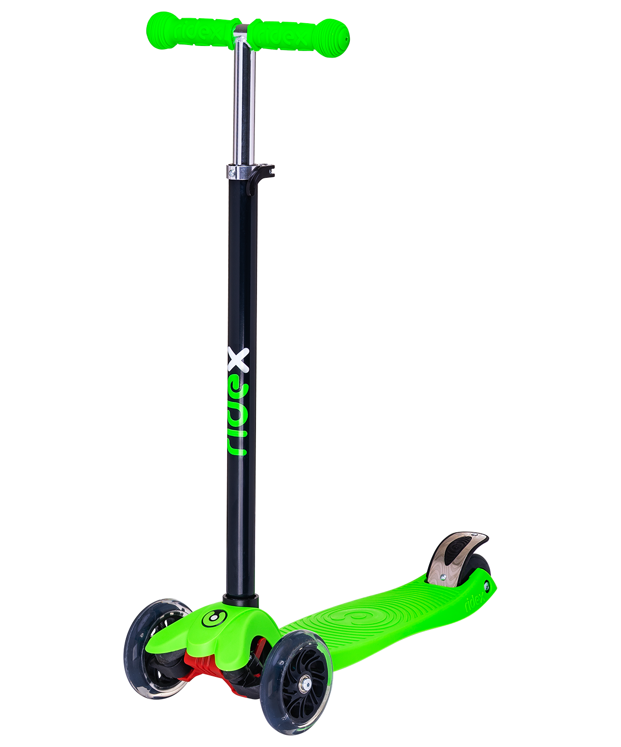 Самокат 3-колесный Snappy 3D, 120/80 мм, зеленый