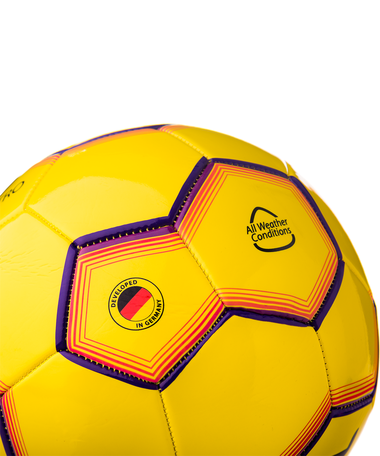 Мяч футбольный JS-100 Intro №5, желтый