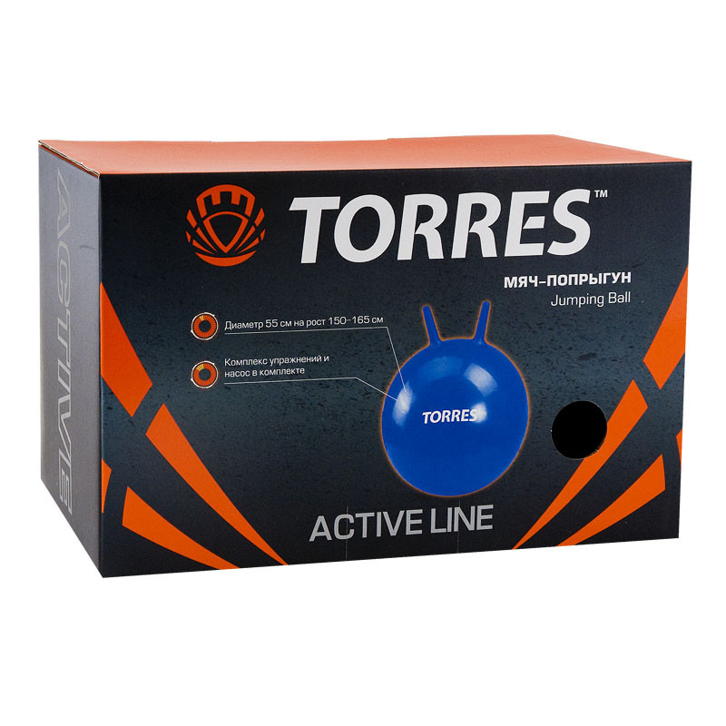 Мяч-попрыгун с ручками Torres 55 см
