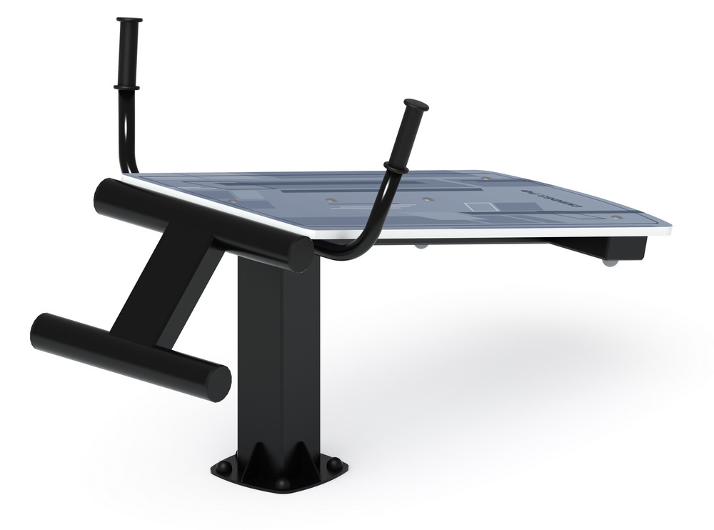 Тренажер уличный ЛАВКА ДЛЯ ПРЕССА (серый) СТ 002-13