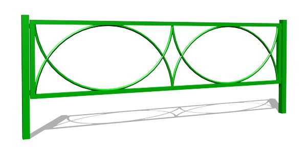 Газонное ограждение ZION ОГ-03 (ОГ003)
