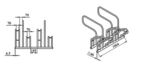 Парковка велосипедная Air Gym Исландия VP24