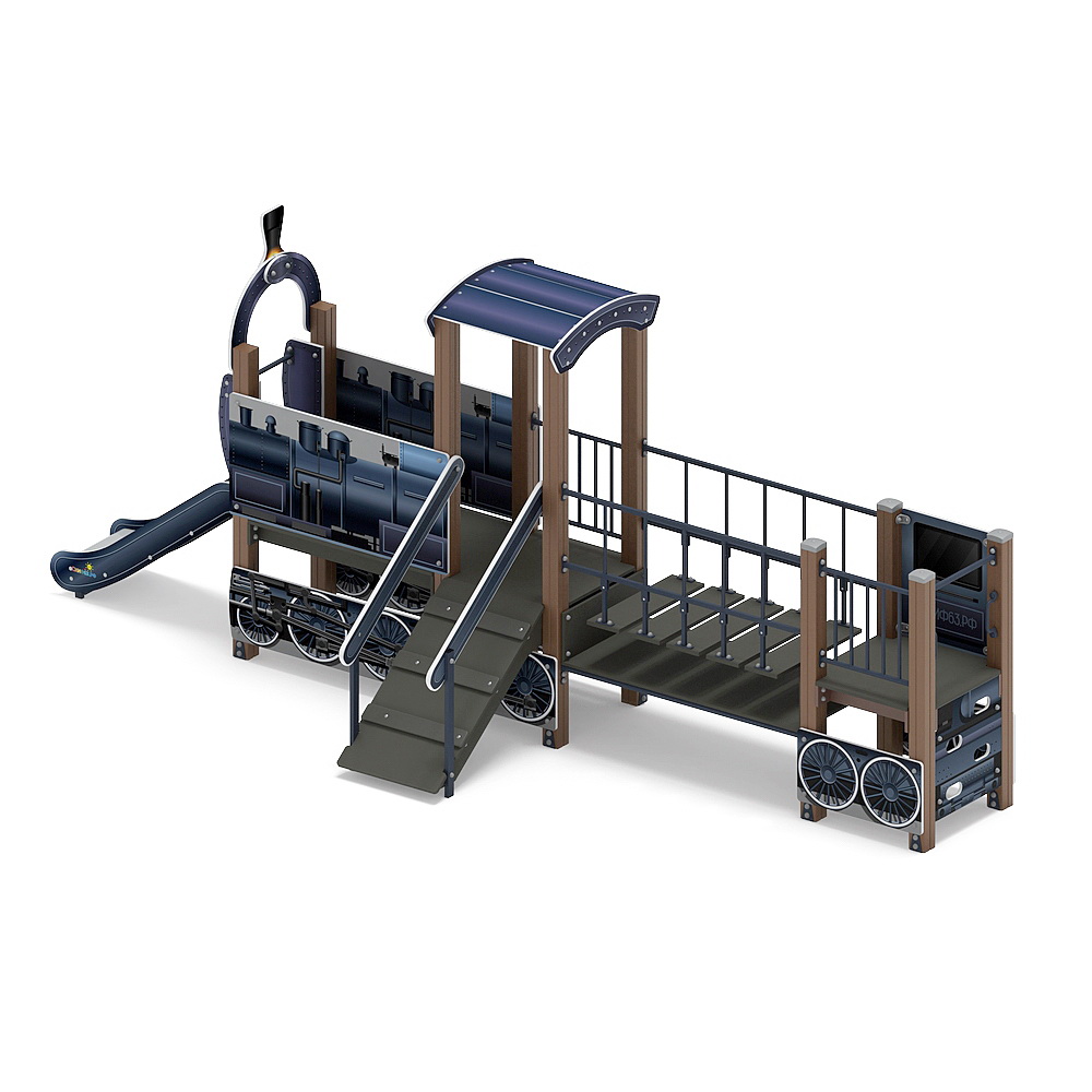 ПАРОВОЗИК детский игровой комплекс ДИК 1.03.5.01-15 (H=750)