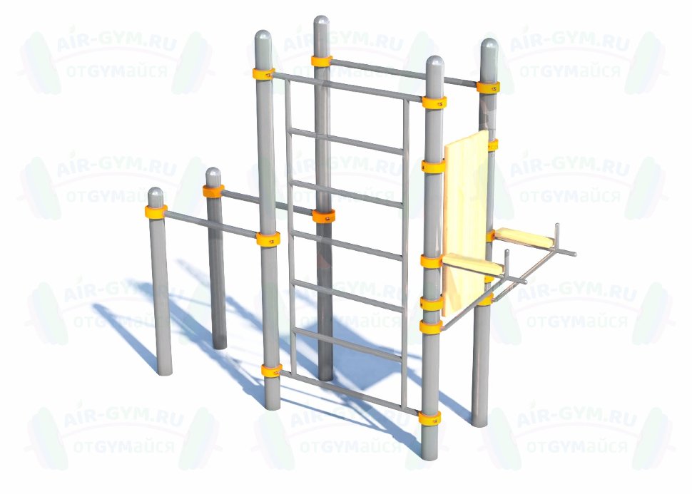 Турник, брусья, вертикальный пресс, шведская стенка СВС-68