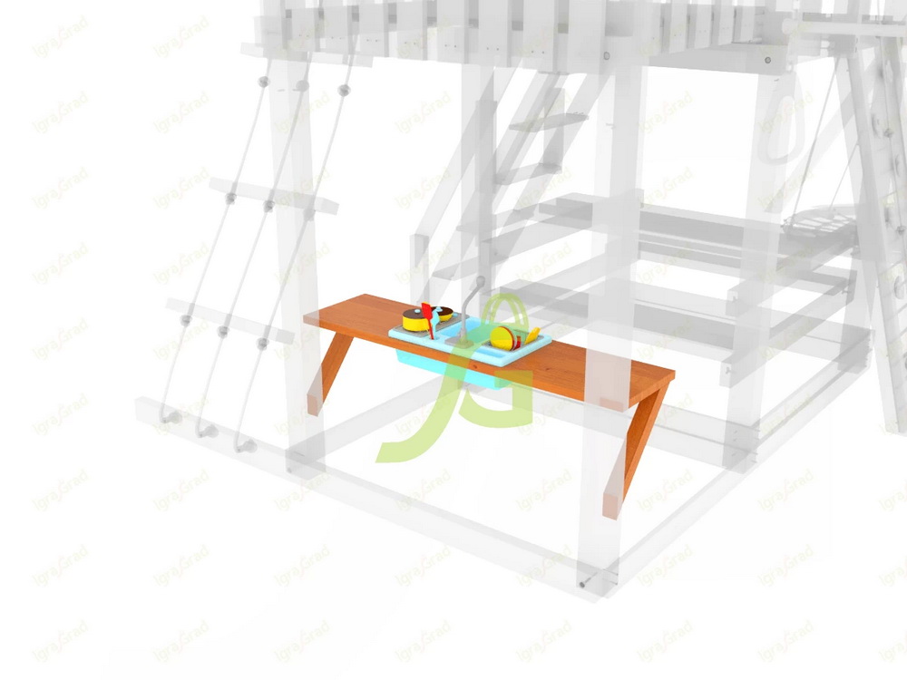 Дополнительный столик с детской игровой кухней IgraGrad