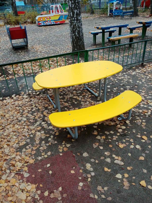Стол со скамейками для детской площадки Солар МФ-10.7