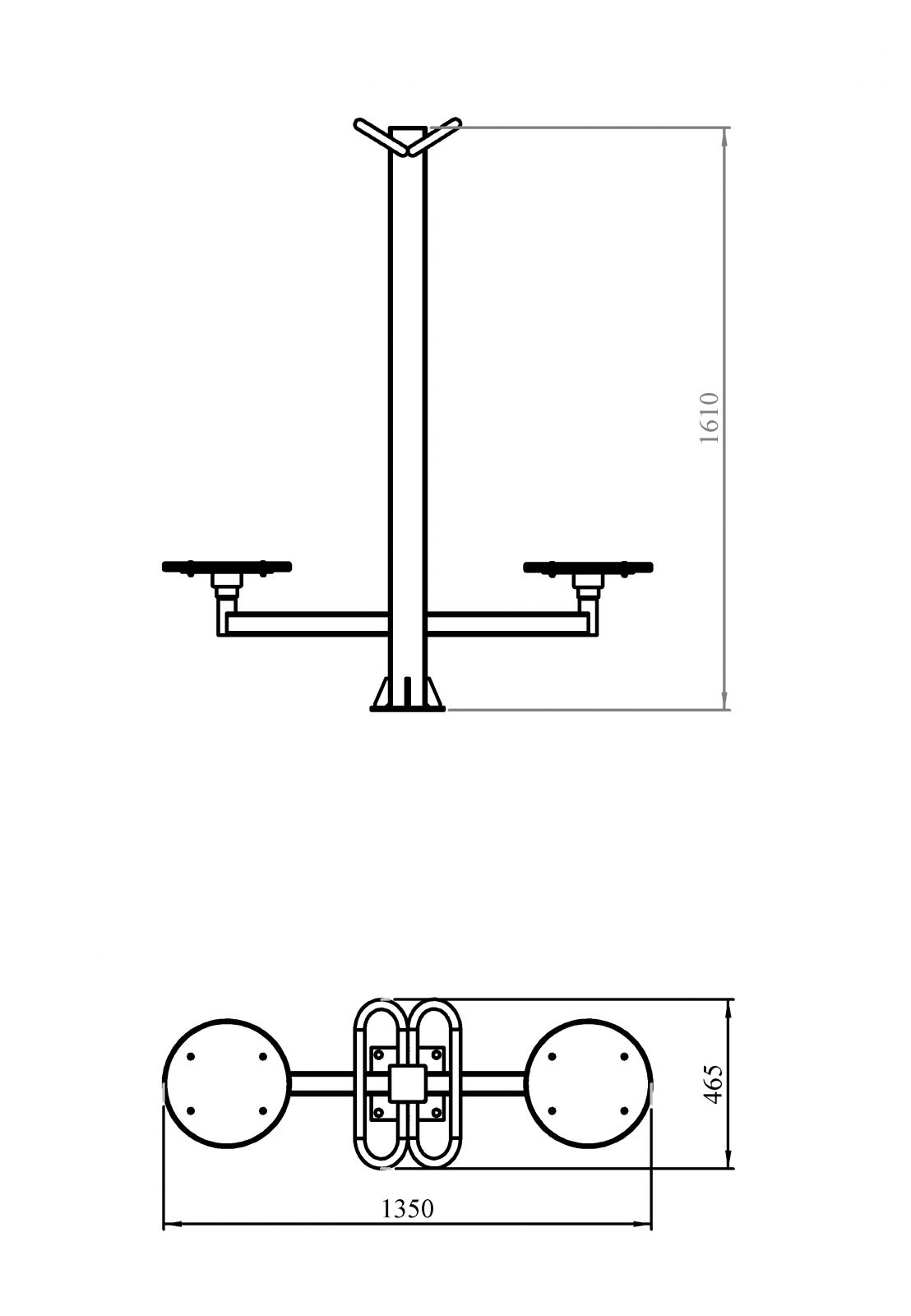 Тренажер для улицы Твистер двойной Air Gym YT75