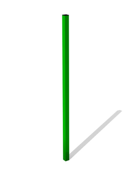 Столб металлический для забора ZION 30.30.980 (ОГ037)